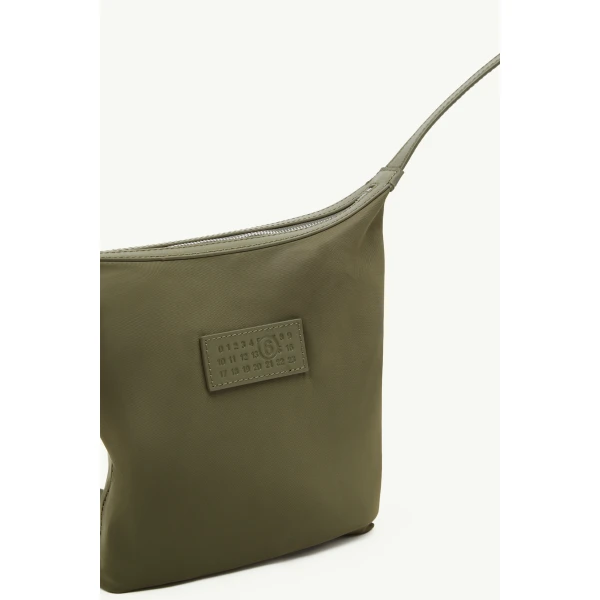 MM6 Maison Margiela Numeric Vertical Crossbody Bag in Khaki, view 5 | Shoulder & Crossbody Bags | Luxury Shoes 