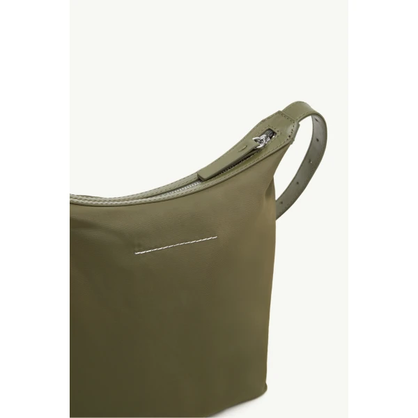 MM6 Maison Margiela Numeric Vertical Crossbody Bag in Khaki, view 6 | Shoulder & Crossbody Bags | Luxury Shoes 