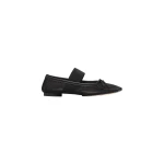 MM6 Maison Margiela Nylon Anatomic Numeric Ballerinas in Black | Flats | Luxury Shoes 