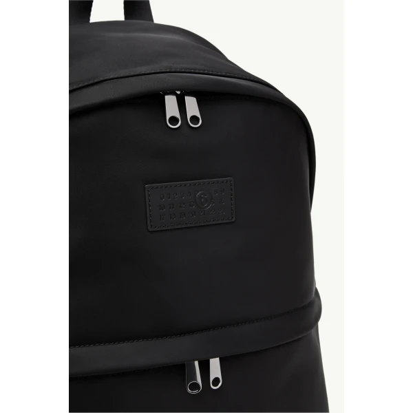 MM6 Maison Margiela Nylon Backpack in Black, view 6 | Backpacks | Luxury Shoes 