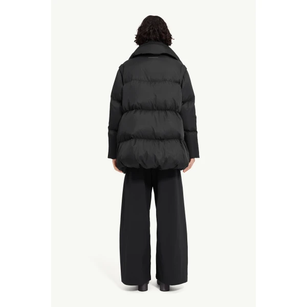 MM6 Maison Margiela Nylon Puffer Jacket in Black, view 4 | Jackets | Luxury Shoes 