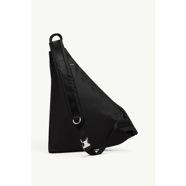 MM6 Maison Margiela Nylon Sling Crossbody Bag in Black, view 4 | Shoulder & Crossbody Bags | Luxury Shoes 