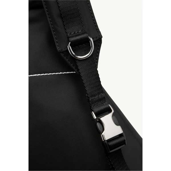 MM6 Maison Margiela Nylon Sling Crossbody Bag in Black, view 5 | Shoulder & Crossbody Bags | Luxury Shoes 