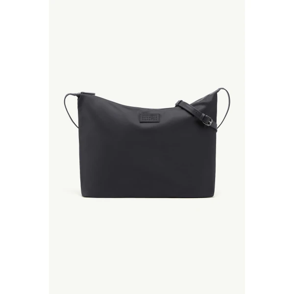 MM6 Maison Margiela Nylon Twill Crossbody Bag in Black, view 2 | Shoulder & Crossbody Bags | Luxury Shoes 