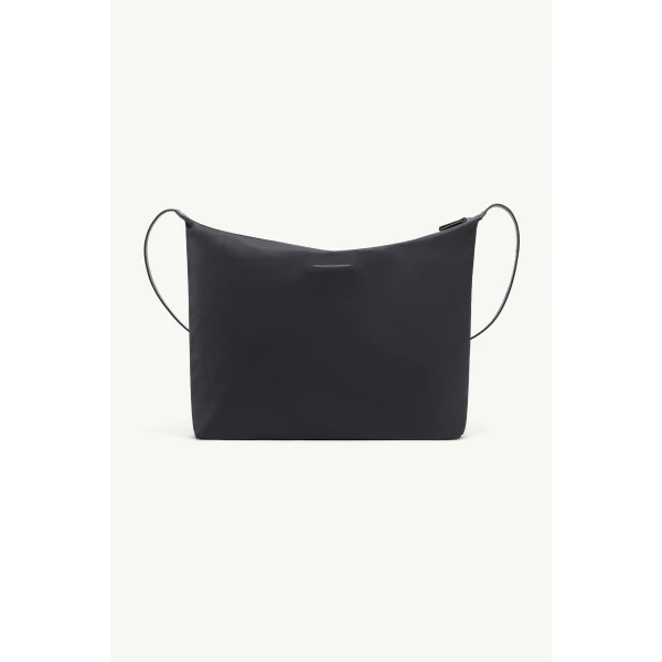 MM6 Maison Margiela Nylon Twill Crossbody Bag in Black, view 4 | Shoulder & Crossbody Bags | Luxury Shoes 