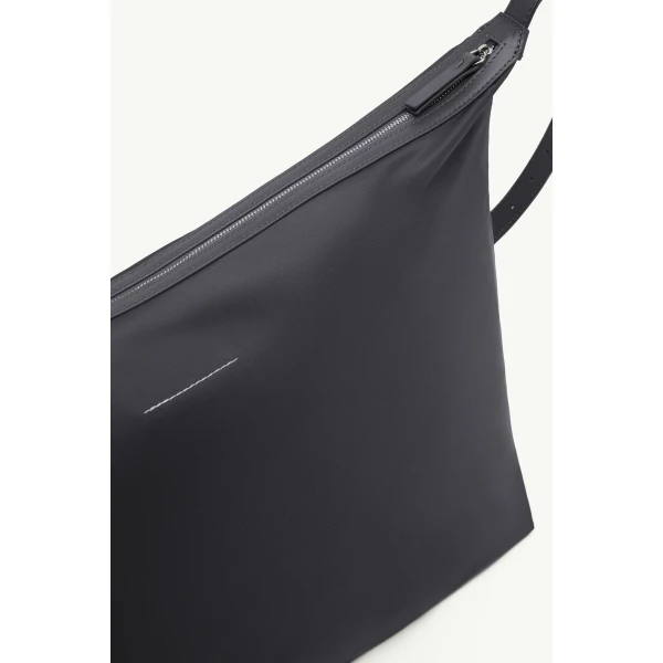 MM6 Maison Margiela Nylon Twill Crossbody Bag in Black, view 6 | Shoulder & Crossbody Bags | Luxury Shoes 