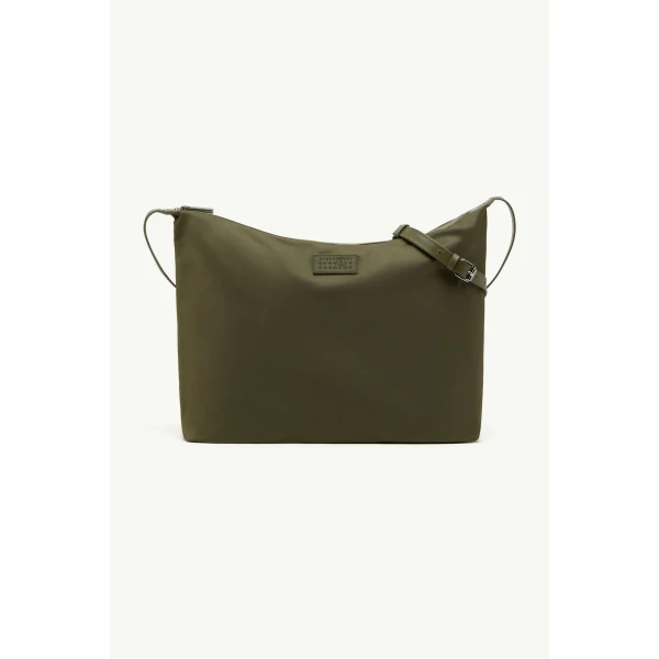 MM6 Maison Margiela Nylon Twill Crossbody Bag in Khaki, view 2 | Shoulder & Crossbody Bags | Luxury Shoes 