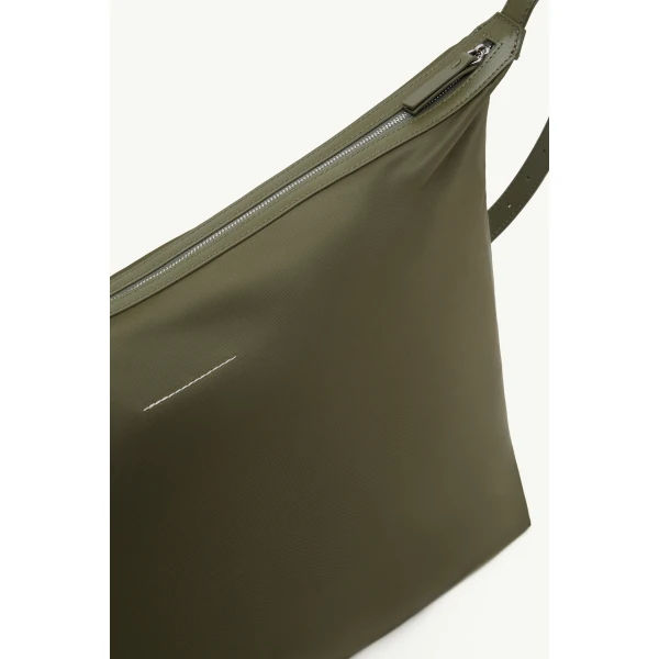 MM6 Maison Margiela Nylon Twill Crossbody Bag in Khaki, view 6 | Shoulder & Crossbody Bags | Luxury Shoes 