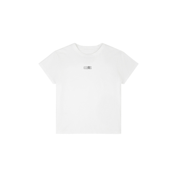 MM6 Maison Margiela Overdyed Jersey T-Shirt in White | T-shirts | Luxury Shoes 