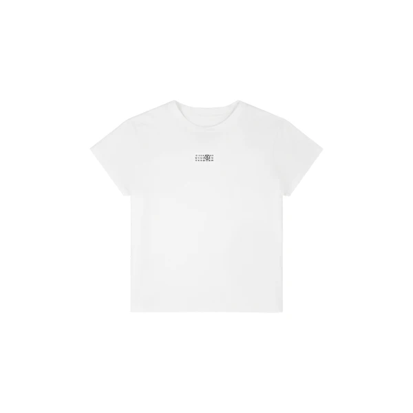 MM6 Maison Margiela Overdyed Jersey T-Shirt in White | T-shirts | Luxury Shoes 