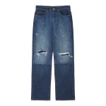MM6 Maison Margiela Patchwork Barrel-Leg Jeans in Blue MM6 Maison Margiela Patchwork Barrel-Leg Jeans in Blue | Denim | Luxury Shoes