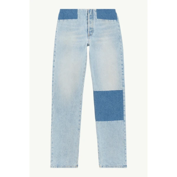 MM6 Maison Margiela Patchwork Jeans in Blue, view 6 | Denim | Luxury Shoes 