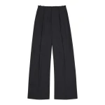 MM6 Maison Margiela Pinstripe Wool Wide-Leg Trousers in Black MM6 Maison Margiela Pinstripe Wool Wide-Leg Trousers in Black | Wide leg pants | Luxury Shoes
