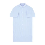 MM6 Maison Margiela Poplin Shirt Dress in White and Light Blue MM6 Maison Margiela Poplin Shirt Dress in White and Light Blue | Shirtdress | Luxury Shoes
