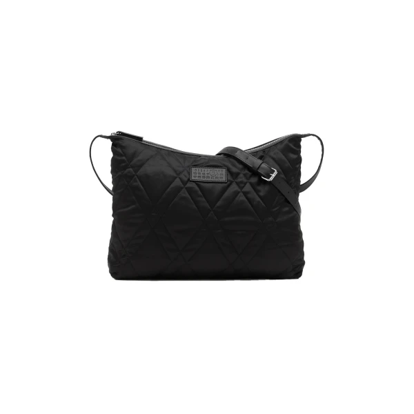 MM6 Maison Margiela Quilted Nylon Medium Crossbody Bag in Black | Shoulder & Crossbody Bags | Luxury Shoes 