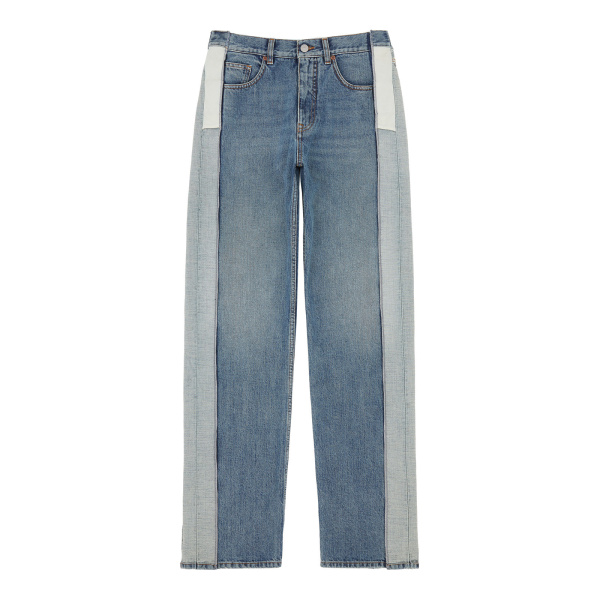 MM6 Maison Margiela Reduced-Panel Straight-Leg Jeans in Blue | Denim | Luxury Shoes 