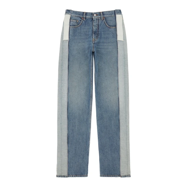 MM6 Maison Margiela Reduced-Panel Straight-Leg Jeans in Blue | Denim | Luxury Shoes 