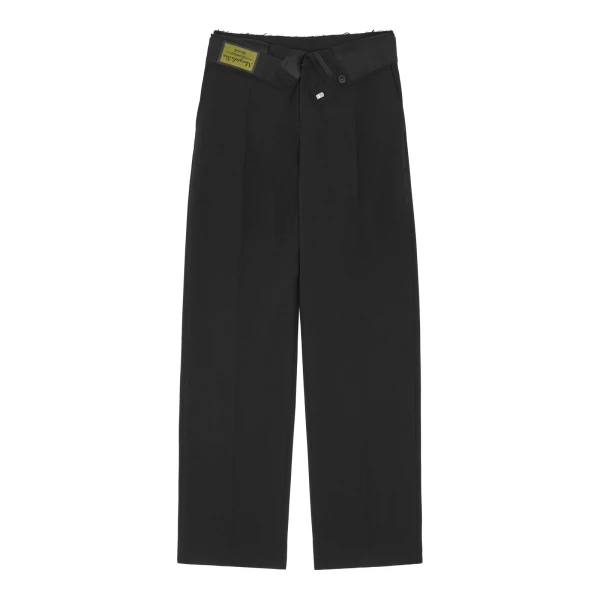 MM6 Maison Margiela Reverse Waistband Trousers in Black | Tailored pants | Luxury Shoes 
