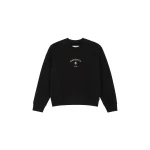 MM6 Maison Margiela Signature Jersey Sweatshirt in Black | Hoodies | Luxury Shoes 
