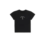 MM6 Maison Margiela Signature Jersey T-Shirt in Black | T-shirts | Luxury Shoes 