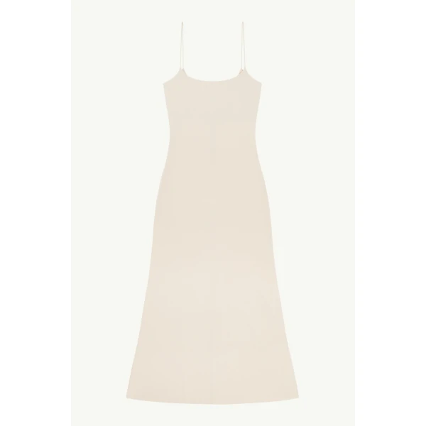 MM6 Maison Margiela Slip Dress in White, view 6 | Maxi Dresses | Luxury Shoes 