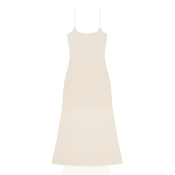 MM6 Maison Margiela Slip Dress in White | Maxi Dresses | Luxury Shoes 