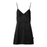 MM6 Maison Margiela Slip Mini Dress in Black | Mini Dresses | Luxury Shoes 