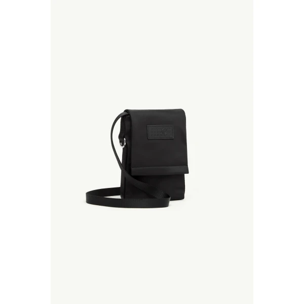 MM6 Maison Margiela Small Nylon Crossbody Bag in Black, view 3 | Shoulder & Crossbody Bags | Luxury Shoes 