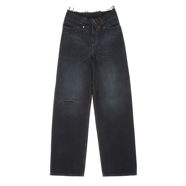 MM6 Maison Margiela Straight-Leg Jeans in Dark Blue | Denim | Luxury Shoes 