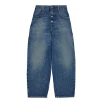 MM6 Maison Margiela Straight Leg Jeans in Light Blue | Denim | Luxury Shoes 