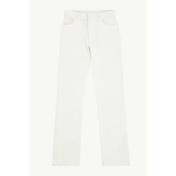 MM6 Maison Margiela Straight-Leg Jeans in White, view 6 | Denim | Luxury Shoes 
