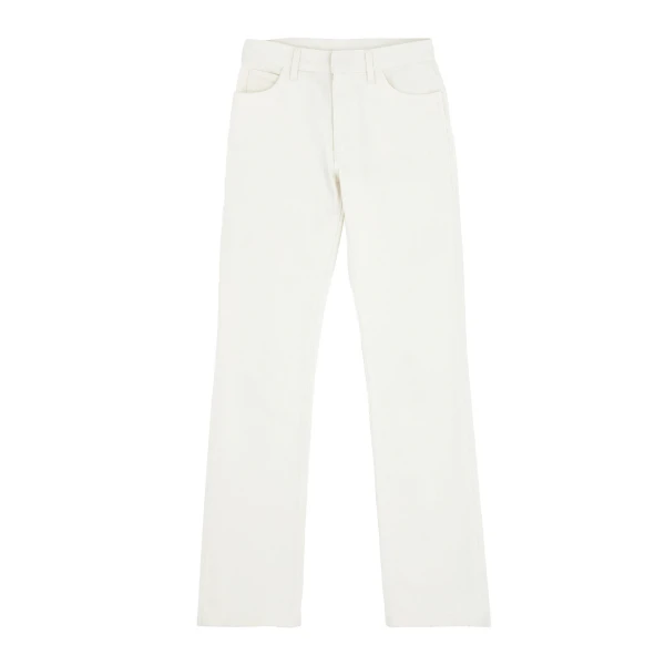 MM6 Maison Margiela Straight-Leg Jeans in White | Denim | Luxury Shoes 