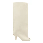 MM6 Maison Margiela Suede Anatomic Tube Boots in Pink Beige | Boots | Luxury Shoes 