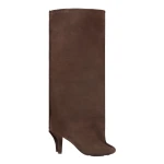 MM6 Maison Margiela Suede Anatomic Tube Boots in Tapenade | Boots | Luxury Shoes 