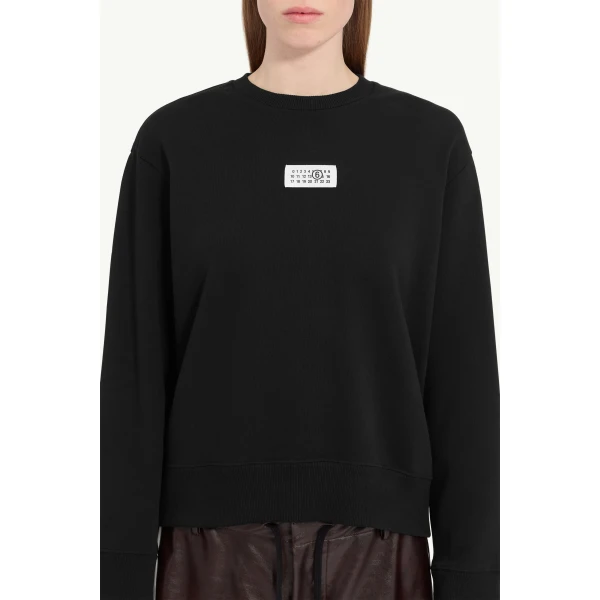 MM6 Maison Margiela Sweatshirt in Black, view 5 | Hoodies | Luxury Shoes 