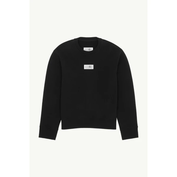 MM6 Maison Margiela Sweatshirt in Black, view 6 | Hoodies | Luxury Shoes 
