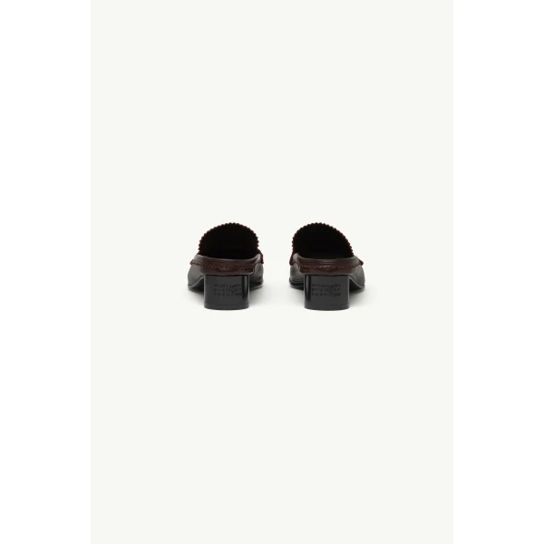 MM6 Maison Margiela Swing Toe Leather Loafer in Brown, view 4 | Loafers | Luxury Shoes 