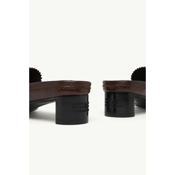 MM6 Maison Margiela Swing Toe Leather Loafer in Brown, view 6 | Loafers | Luxury Shoes 