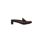 MM6 Maison Margiela Swing Toe Leather Loafer in Brown | Loafers | Luxury Shoes 