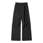 MM6 Maison Margiela Tailored Trousers in Black Pinstripe | Tailored pants | Luxury Shoes 