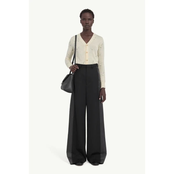 MM6 Maison Margiela Tailored Trousers in Black, view 2 | Tailored pants | Luxury Shoes 