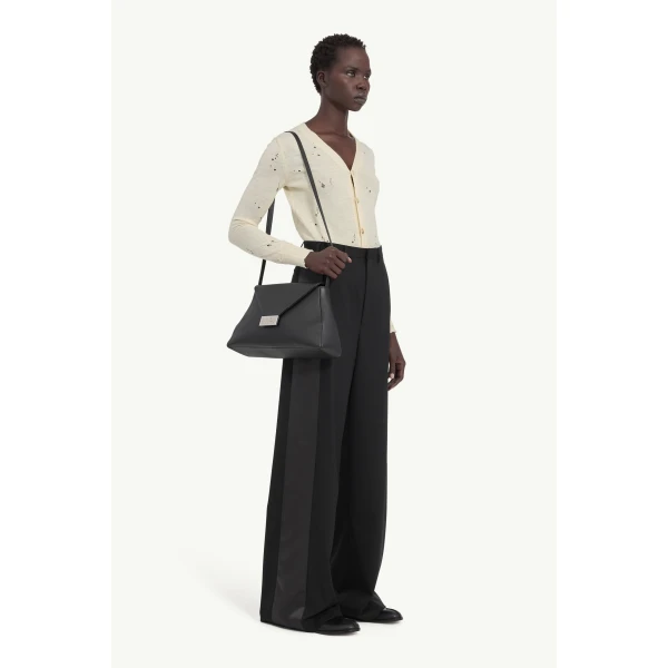 MM6 Maison Margiela Tailored Trousers in Black, view 3 | Tailored pants | Luxury Shoes 