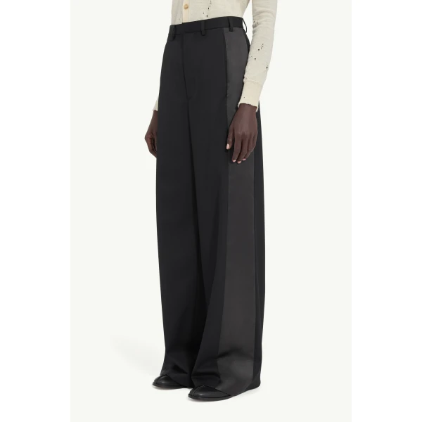 MM6 Maison Margiela Tailored Trousers in Black, view 5 | Tailored pants | Luxury Shoes 