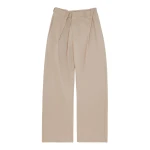MM6 Maison Margiela Tapered Leg Trousers in Sand | Tailored pants | Luxury Shoes 
