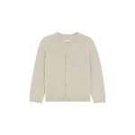 MM6 Maison Margiela Textured Knit Cardigan in Pink Beige | Cardigan | Luxury Shoes 