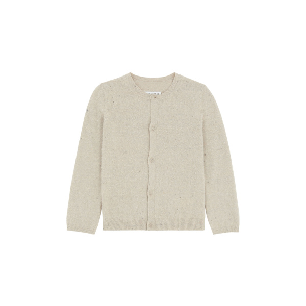 MM6 Maison Margiela Textured Knit Cardigan in Pink Beige | Cardigan | Luxury Shoes 