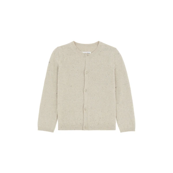 MM6 Maison Margiela Textured Knit Cardigan in Pink Beige | Cardigan | Luxury Shoes 