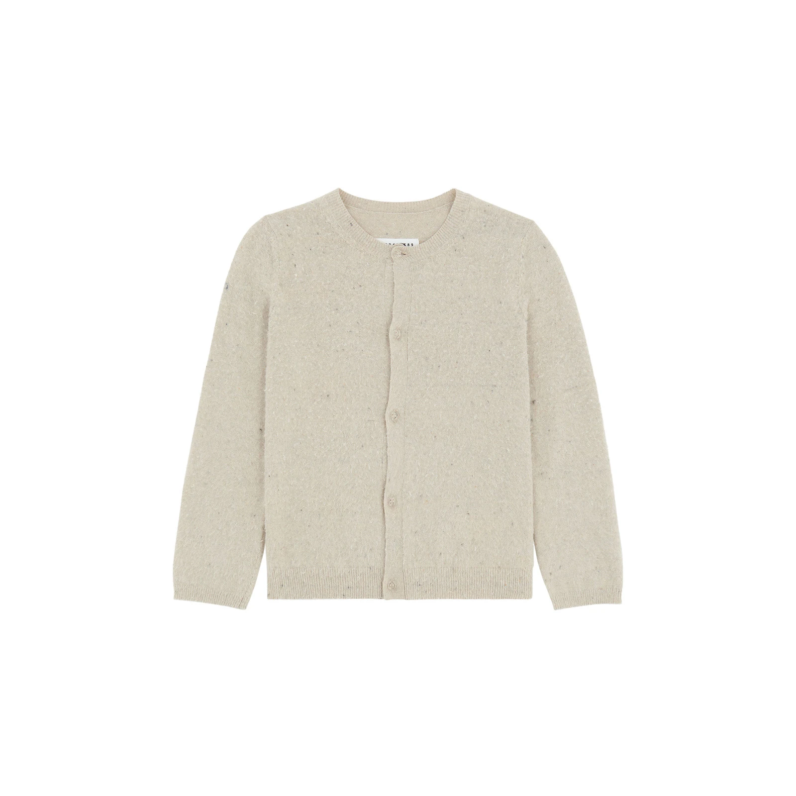 MM6 Maison Margiela Textured Knit Cardigan in Pink Beige MM6 Maison Margiela Textured Knit Cardigan in Pink Beige | Cardigan | Luxury Shoes