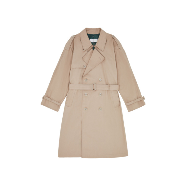 MM6 Maison Margiela Twist Trench Coat in Sand | Trench Coat | Luxury Shoes 
