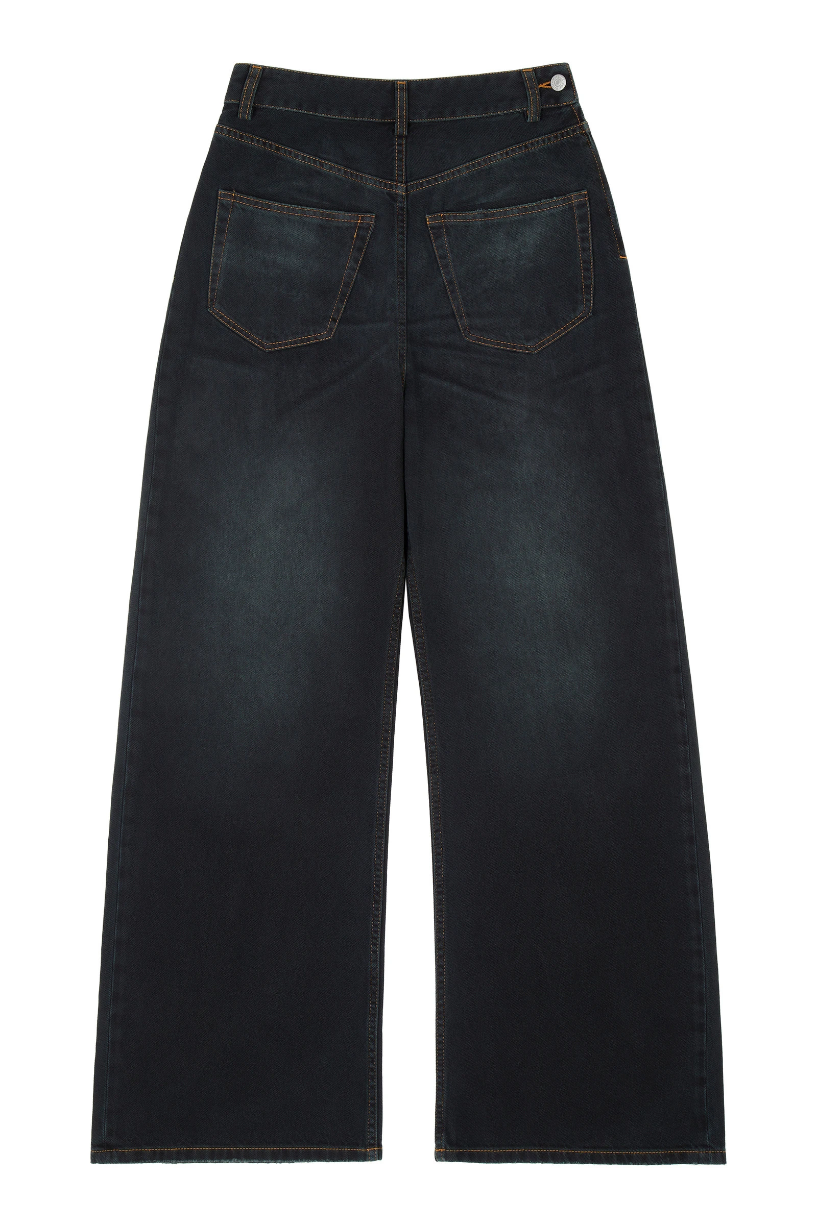 MM6 Maison Margiela Twisted-Seam Wide-Leg Jeans in Dark Blue MM6 Maison Margiela Twisted-Seam Wide-Leg Jeans in Dark Blue | Denim | Luxury Shoes